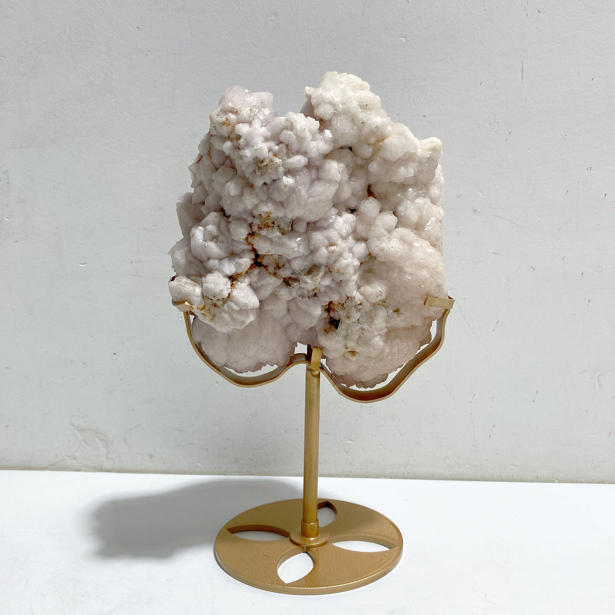 2 Pieces Raw Stilbite Specimen With Stand #4