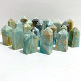 23 Pieces Caribbean Calcite Four-Sided Points