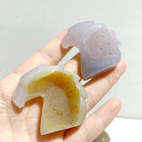 27 Pieces Geode Druzy Agate Eagle Carving