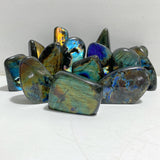 14 Pieces Beautiful Yellow Blue Labradorite Free Form