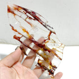 Fire Quartz Butterfly Wing Carving With Stand -Wholesale Crystals