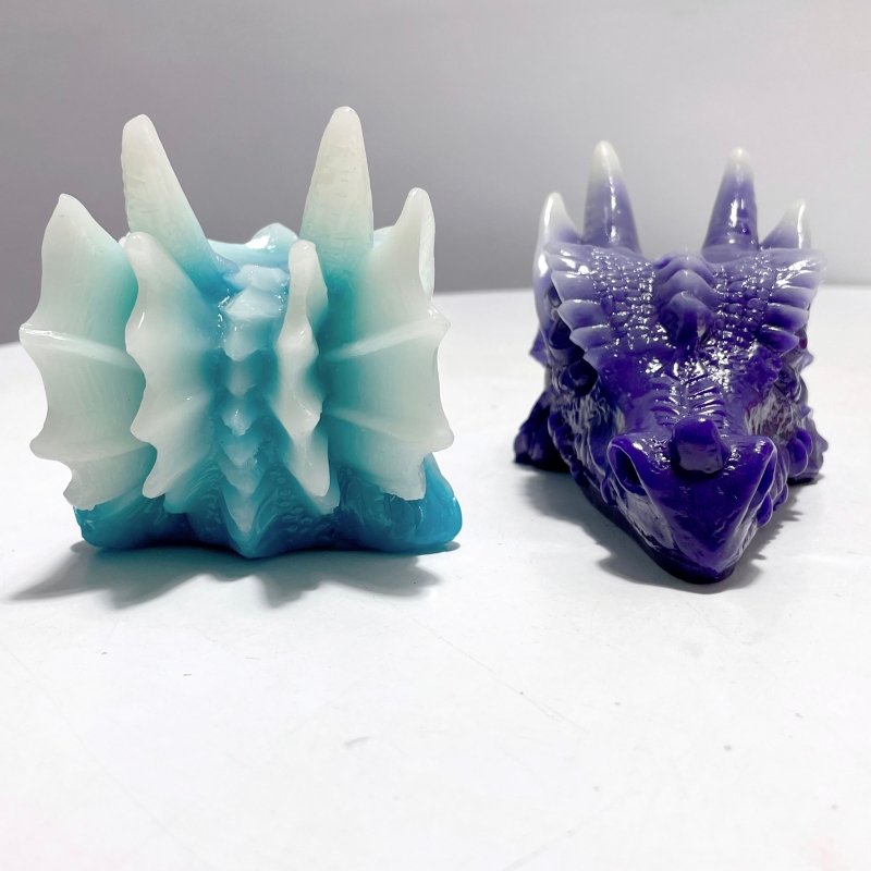 Fluorescent Resin Dragon Head Crystal Stand Wholesale - Wholesale Crystals