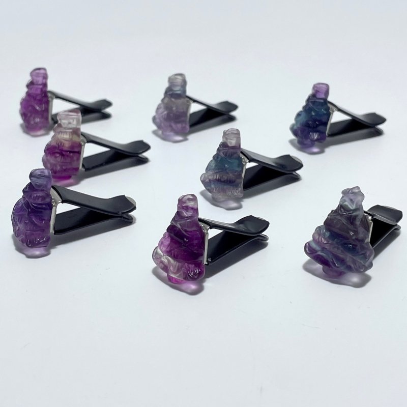 Fluorite Christmas Tree Car Air Vent Clips Wholesale Car Accessories - Wholesale Crystals