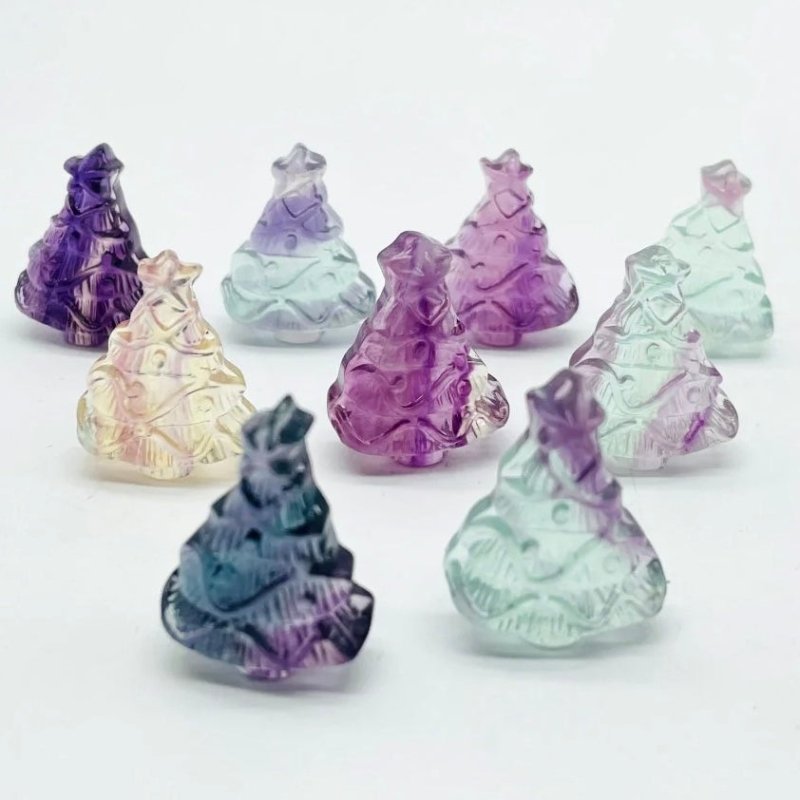 Fluorite Christmas Tree Carving Crystal Wholesale - Wholesale Crystals