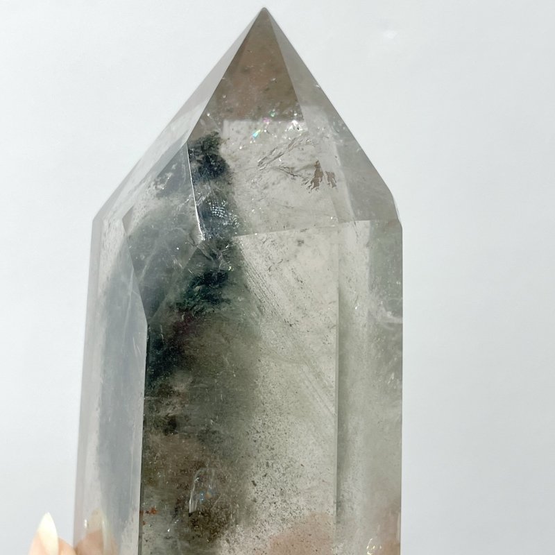 Garden Quartz Raw Bottom Point With Stand #3 - Wholesale Crystals