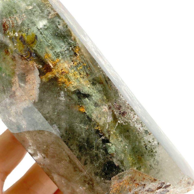 Garden Quartz Raw Bottom Point With Stand 4 - Wholesale Crystals