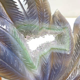 Geode Agate Druzy Nine - tailed Fox Carving 15 - Wholesale Crystals