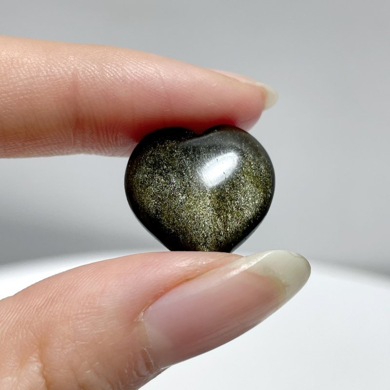 Gold Sheen Obsidian Heart 1.8*1.8cm Wholesale - Wholesale Crystals