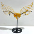 Golden Hematoid Quartz Heart Wing Carving With Stand Fire Quartz -Wholesale Crystals