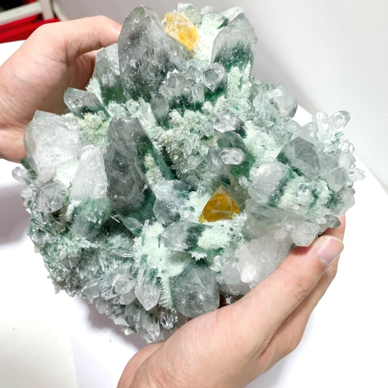 Green Crystal Cluster Man Made Crystal - Wholesale Crystals