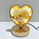 Hematoid Quartz LED Table Lamp Moon Heart & Butterfly Shape - Wholesale Crystals