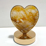 Hematoid Quartz LED Table Lamp Moon Heart & Butterfly Shape - Wholesale Crystals