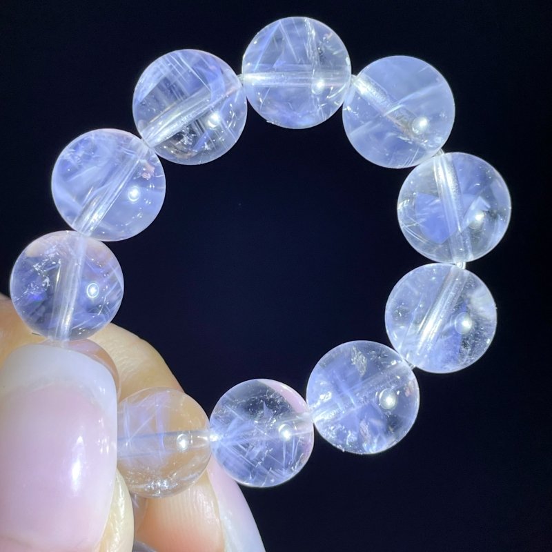 High Grade Blue Angle Feather Quartz Crystal Bracelet(HGUB14) - Wholesale Crystals