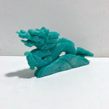 High Quality Amazonite Chinese Dragon Crystal Carving -Wholesale Crystals