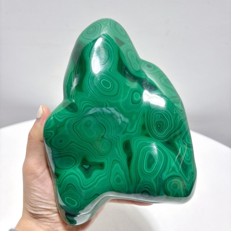 High Quality Large Polished Malachite Free Form - Wholesale Crystals