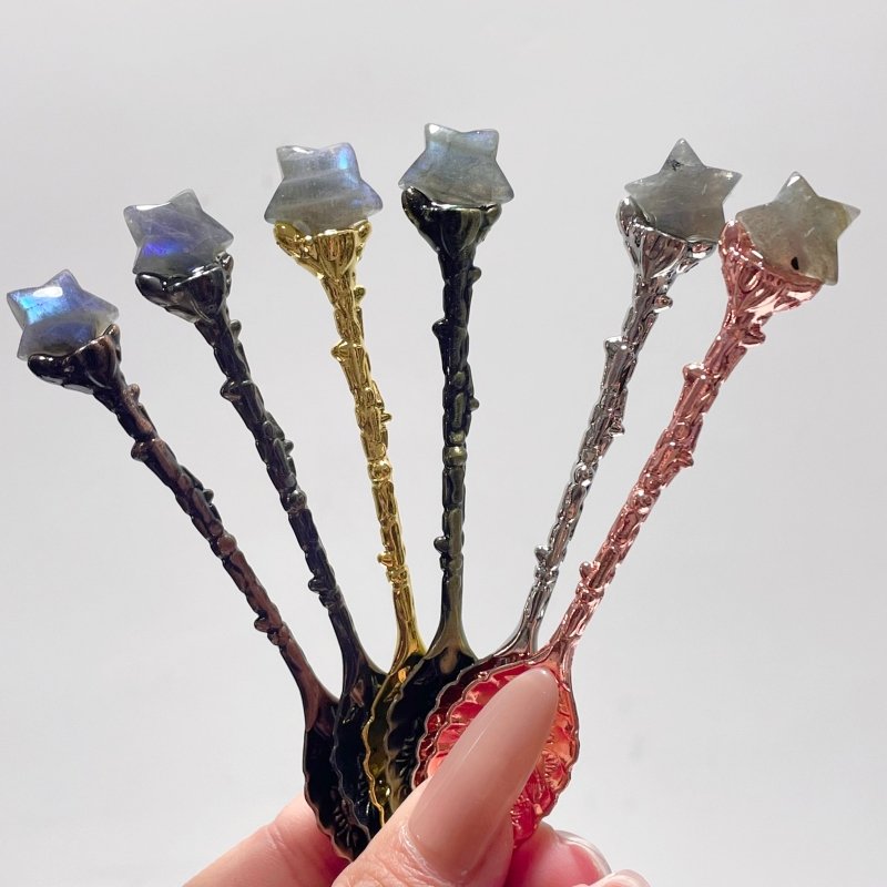 High Quality Mini Labradorite Star Coffee Spoon Wholesale - Wholesale Crystals