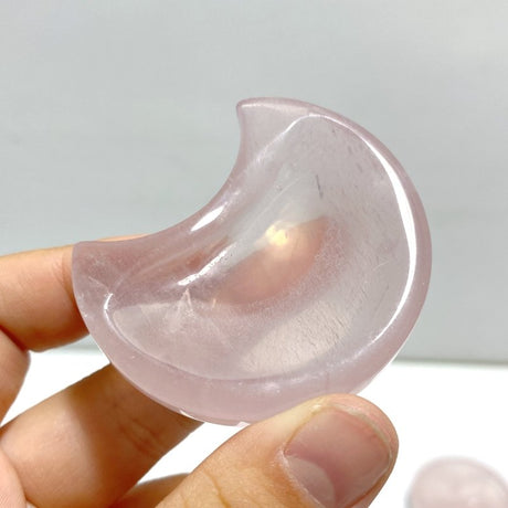 High Quality Rose Quartz Moon Shape Bowl Wholesale - Wholesale Crystals