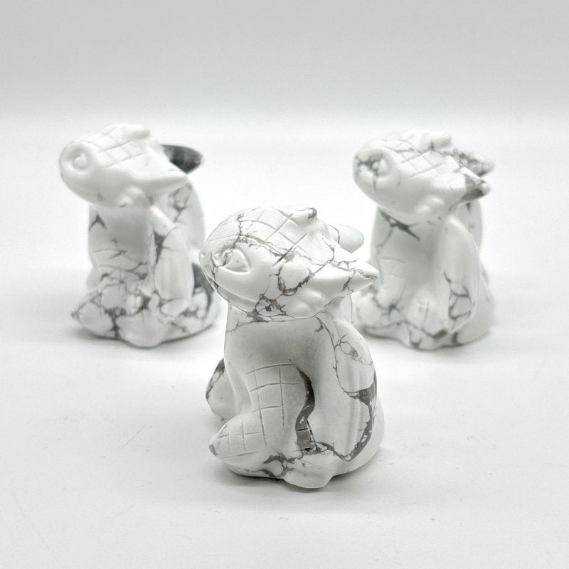 Howlite Toothless Dragon Carving Wholesale - Wholesale Crystals