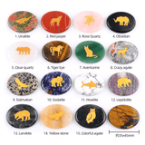 KS2392 - 35*45mm Animal Oval Slice Crystal Laser Engraving -Wholesale Crystals