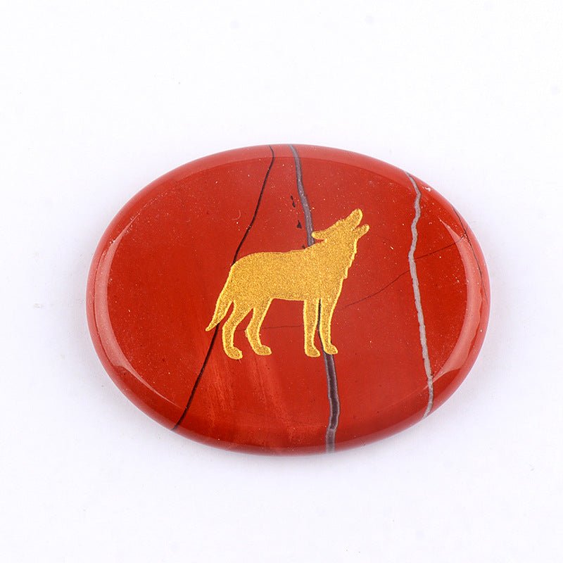 KS2392 - 35*45mm Animal Oval Slice Crystal Laser Engraving -Wholesale Crystals