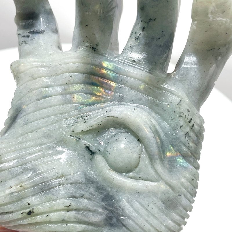 Labradorite Witchcore Demon Hand Carving - Wholesale Crystals