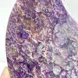 Large Charoite Moon Carving With Stand 11 -Wholesale Crystals