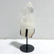 Large Clear Quartz Double Point Raw Bottom With Stand -Wholesale Crystals