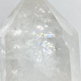 Large Clear Quartz Point Raw Bottom With Stand -Wholesale Crystals