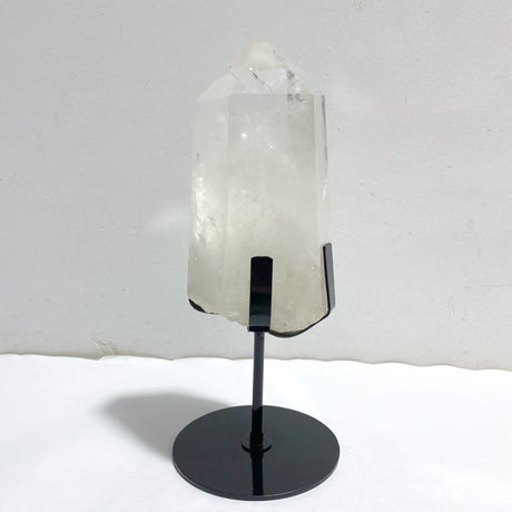 Large Clear Quartz Point Raw Bottom With Stand B2 -Wholesale Crystals
