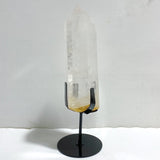 Large Clear Quartz Tower Point Raw Bottom With Stand B4 -Wholesale Crystals