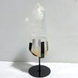 Large Clear Quartz Tower Point Raw Bottom With Stand B4 -Wholesale Crystals