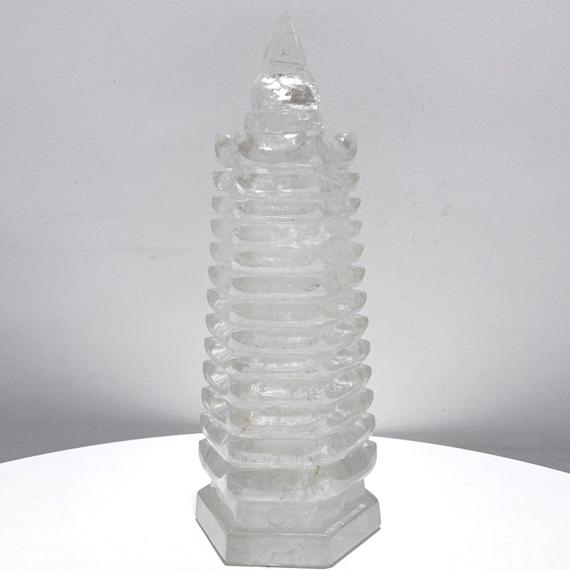 Large Clear Quartz Wenchang Tower 13 - level Pagoda - Wholesale Crystals