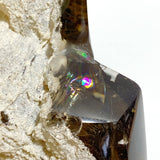 Large Garden Quartz Smoky Quartz Point With Stand With Rainbow - Wholesale Crystals