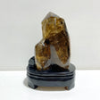 Large Garden Quartz Smoky Quartz Point With Stand With Rainbow - Wholesale Crystals
