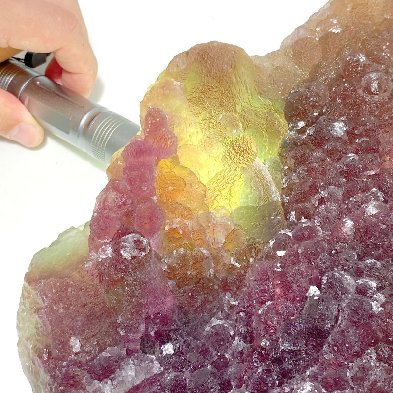 Large Green Purple Fluorite Raw Specimen (Sea Freight Only) -Wholesale Crystals
