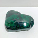 Large Malachite Heart Raw Bottom -Wholesale Crystals