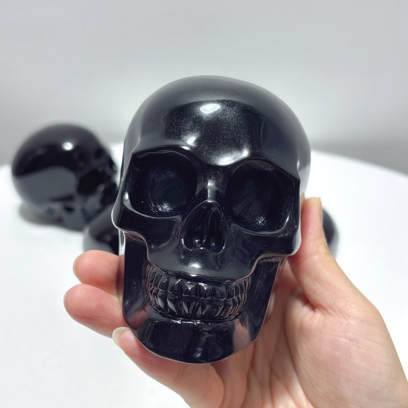 Large Obsidian Skull Carving Wholesale - Wholesale Crystals