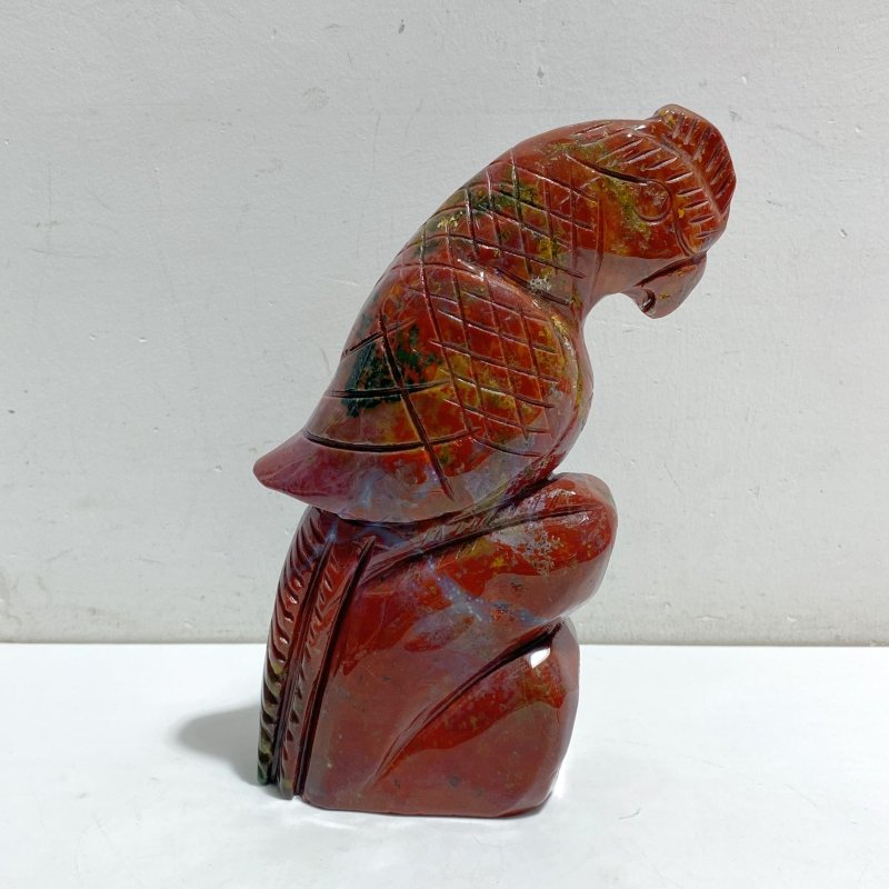 Large Ocean Jasper Parrot Carving -Wholesale Crystals