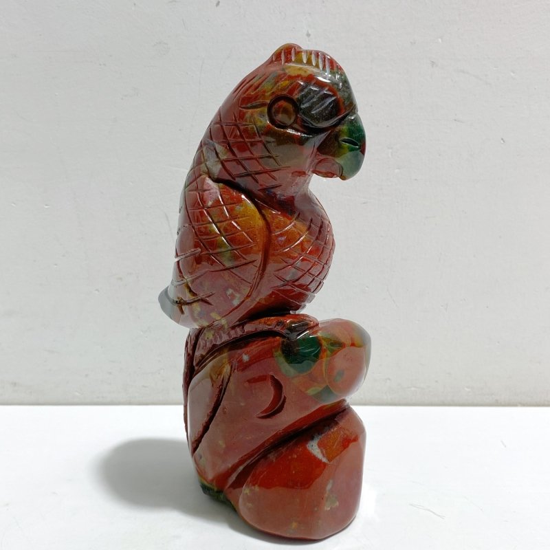 Large Ocean Jasper Parrot Carving -Wholesale Crystals