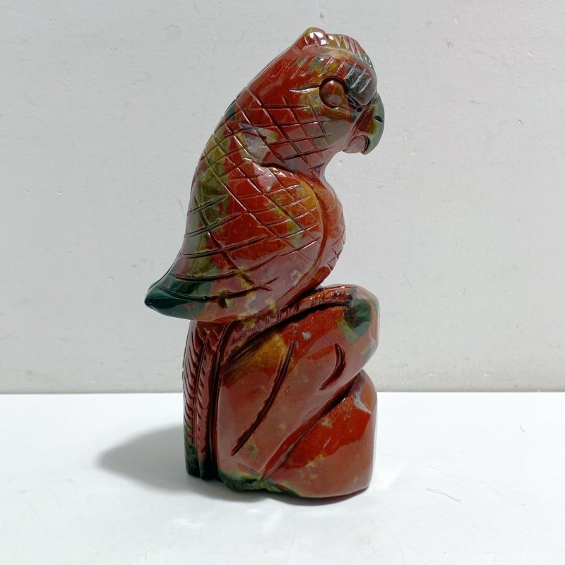 Large Ocean Jasper Parrot Carving -Wholesale Crystals