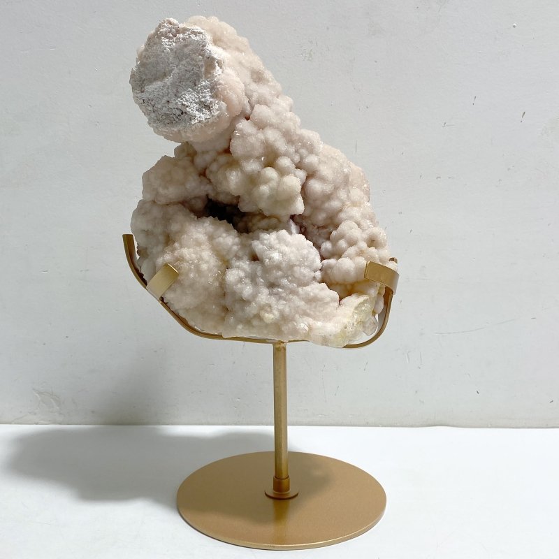 Large Raw Stilbite Specimen With Stand #2 -Wholesale Crystals