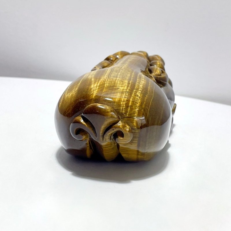 Large Tiger Eye Pixiu Carving - Wholesale Crystals