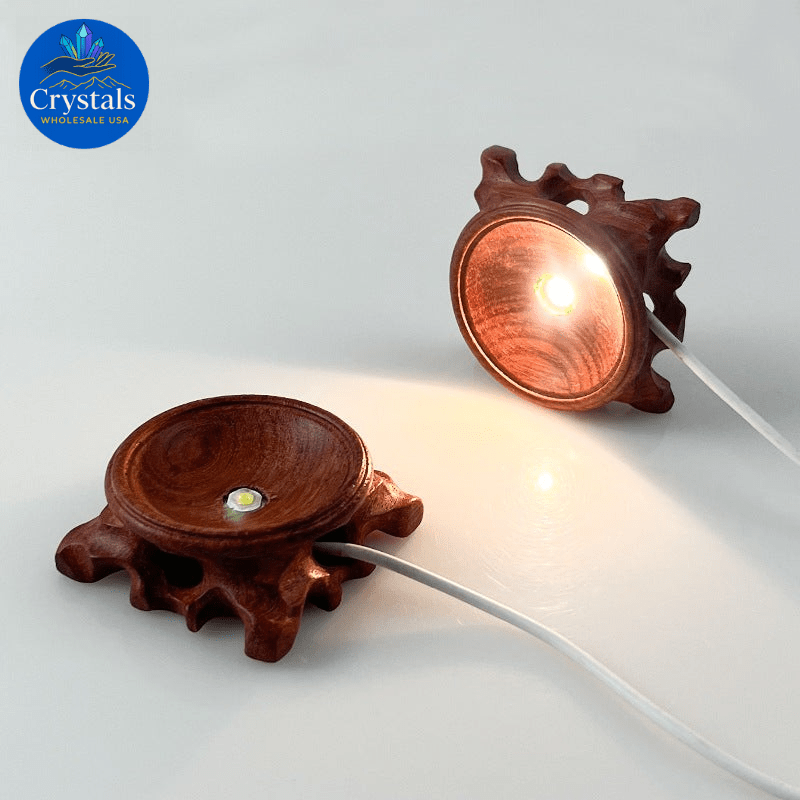 LED Wooden Crystal Stands 2 - Wholesale Crystals