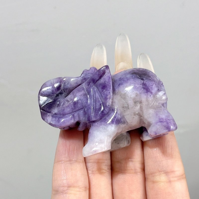 Lepidolite Elephant Carving Wholesale - Wholesale Crystals