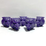 Lepidolite Wolf Head Carving Wholesale - Wholesale Crystals