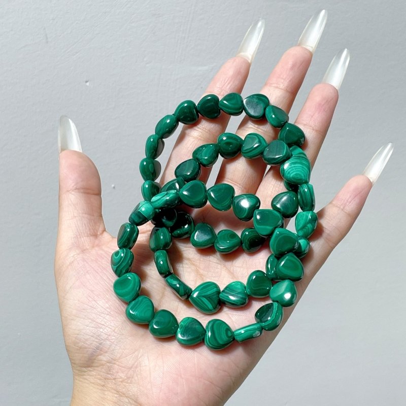 Malachite Heart Bracelet Wholesale - Wholesale Crystals