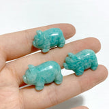 Mini Amazonite Pig Carving Wholesale -Wholesale Crystals