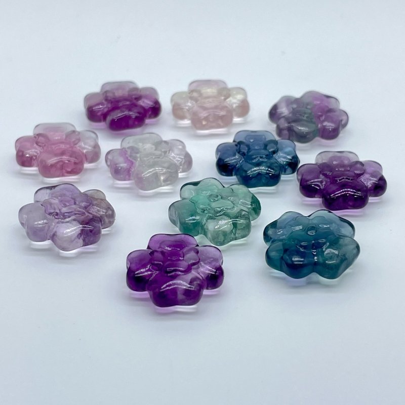 Mini Fluorite Four Leaf Clover Carving Wholesale - Wholesale Crystals