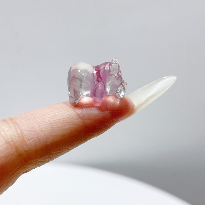 Mini Fluorite Hippopotamus Carving Wholesale - Wholesale Crystals