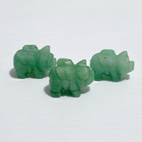 Mini Flying Pig Carving Animal Clear Quartz&Moss Agate Wholesale -Wholesale Crystals